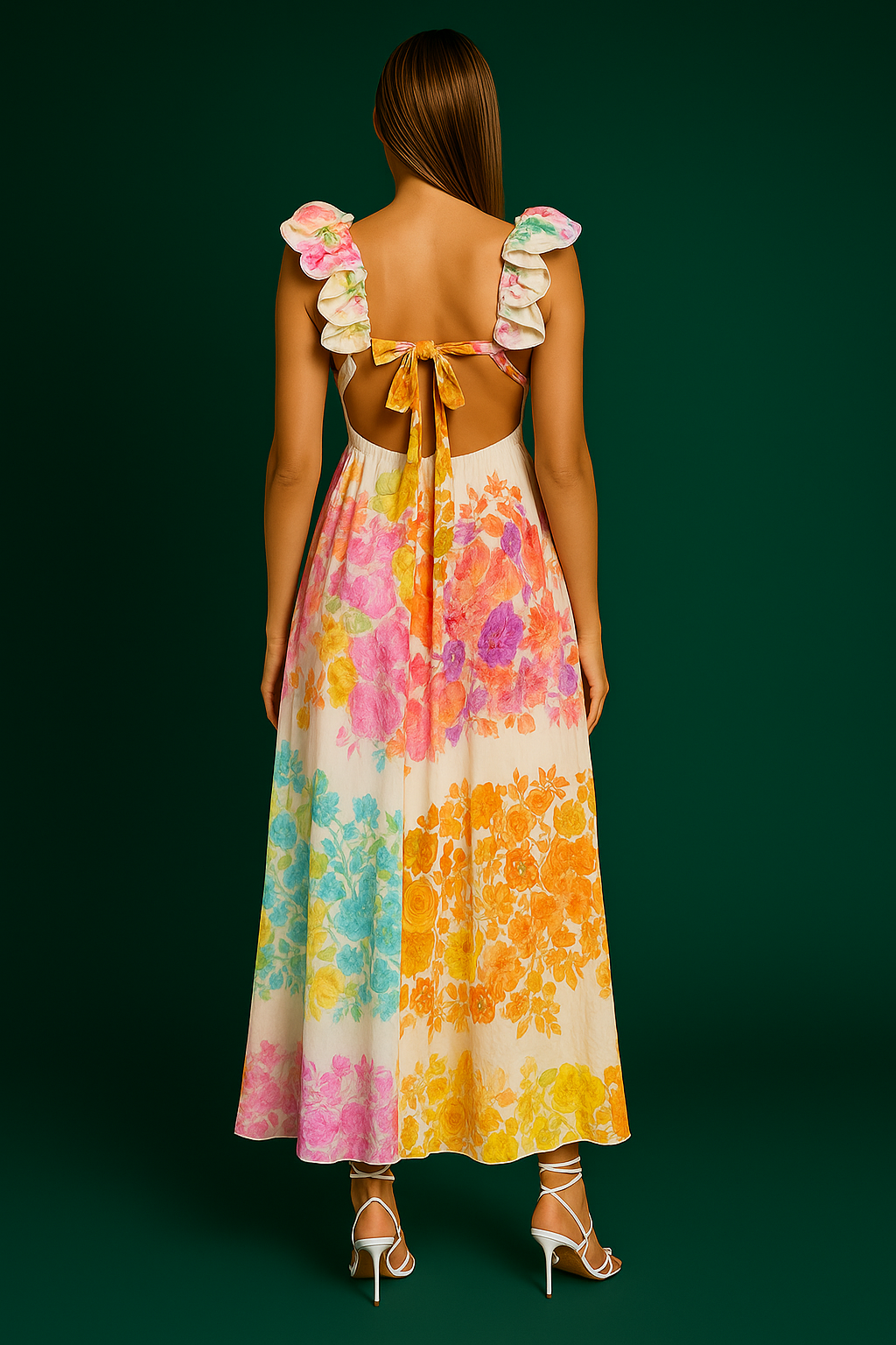 Summer V-Neck Long Dress for Women