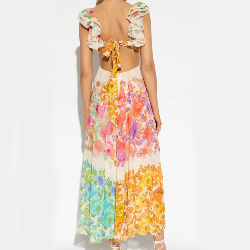 Summer V-Neck Long Dress for Women