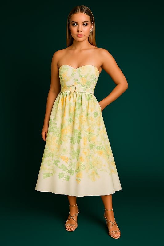 Slim-fit Long Sling Holiday Dress